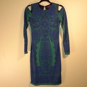 Hale Bob Blue and Green Dress size SM 004
